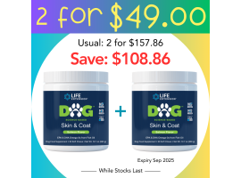 Life Extension DOG Skin & Coat, 90 soft chews x 2 Life Extension DOG Skin & Coat, 90 soft chews x 2